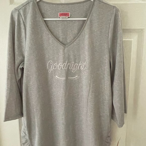 NWT Kate Spade Gray Loungewear Pajama Top Size M - Picture 1 of 8